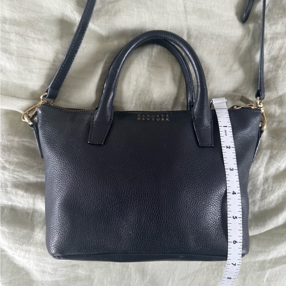 Barney’s New York black leather cross-body bag - Picture 5 of 7